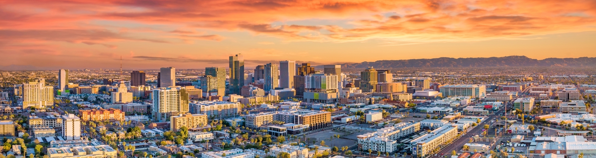 Phoenix, Arizona, USA Downtown Skyline Aerial 
